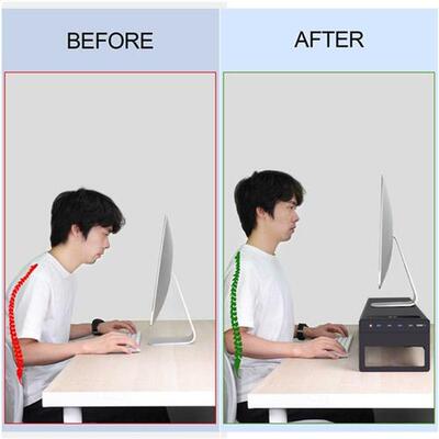 2 Tiers Dual Monitor Stand Aluminum Monitor Riser with Wirel