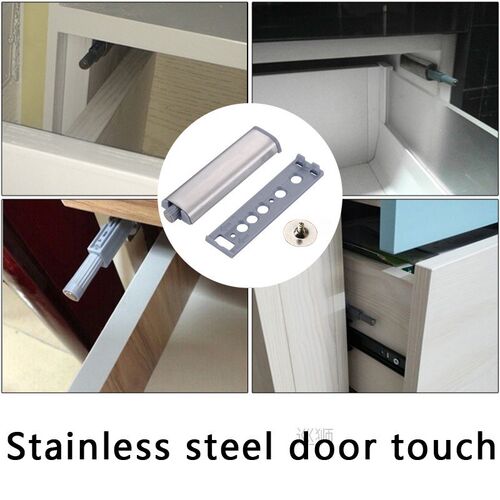 10Pcs/Sets Cabinet Door Stopper Buffer Catches Stainless Ste