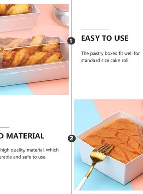 1 Set Square Cake Packaging Boxes Thicken Boxes Food Packing