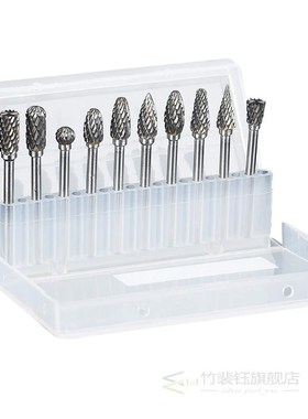 Tungsten Carbide Rotary Burr 10pcs Carving Burr Bits Double