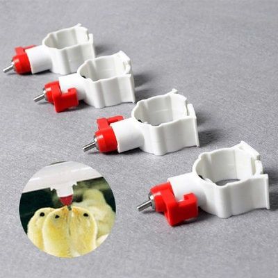 6PCS Commercial nipple drinker automatic ball type plastic