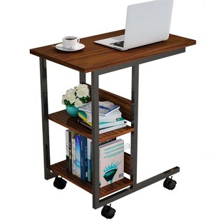 Simple Side Table for Sofa Bed Couch C-Shaped Table Desk Rol