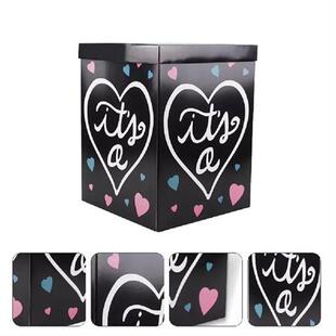 Box Baby Shower Gender Reveal Party Boxes Balloon