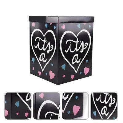 Box Baby Shower Gender Reveal Party Boxes Balloon