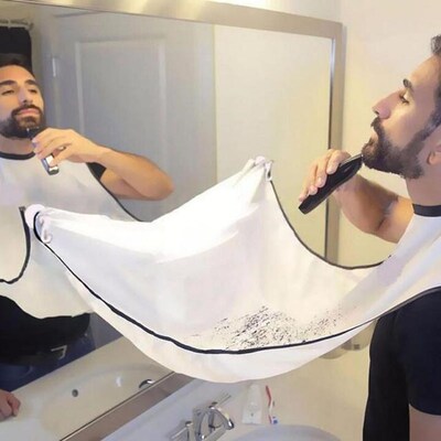Male Bathroom Apron Man Beard Apron Hair Shave White Apron F
