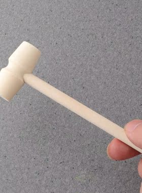 6PCS Flat Base Small Wood Hammer Wood Hitting Hammer Wooden