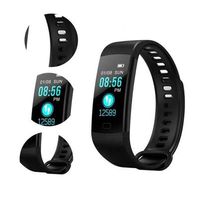 Y5 Wristband Color Screen Heart Rate Sports Watch Pedometer