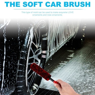 Car Wheel Brush Hub Detailing Brushes Rim Cleaning Brush Was