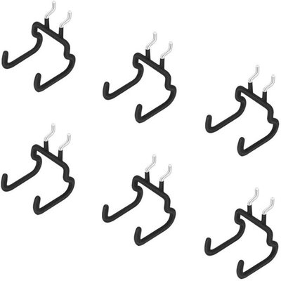 6PCS Pegboard Drill Holder Pegboard Hooks Pegboard Accessori