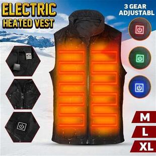 3 Heated Vest Zones Electric Heated Jackets Men Women