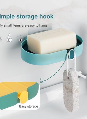 Soap Drain Rack Wall-Mounted Soap Sponge Holder Sundry Stora