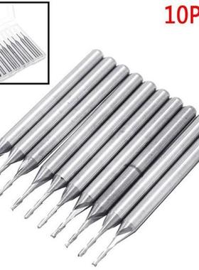10pcs 2-Flutes End Mill Carbide 1mm Dia. Mayitr Flat Nose En