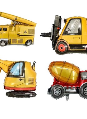 New 3D Crane Forklift Excavator Balloon Truck Construction T