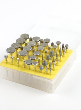 50pcs/lots 3mm Diamond Tipped coated Rotary Burr Grit Grindi