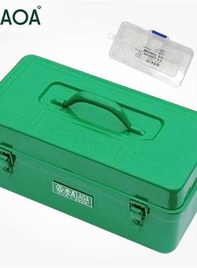 LAOA Thicken Hardware Tool Box Large Capacity Iron Toolkit T