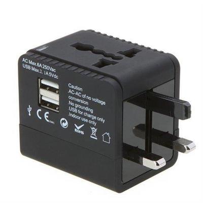 2USB Worldwide Travel Adapter Charger US EU UK AU Plug 2.1A