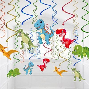 Dinosaur Balloon Tropical Happy Birthday Balloons Kids Jungl