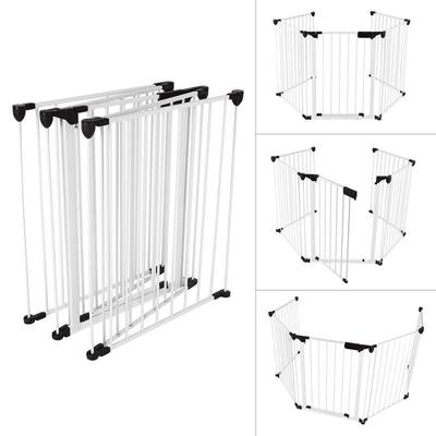 Foldable Dog Fences Playpen Crate Iron Fence Safety Puppy