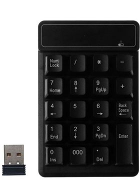 2.4GHz  USB Wireless Numeric Keypad 19 Keys Number Pad N