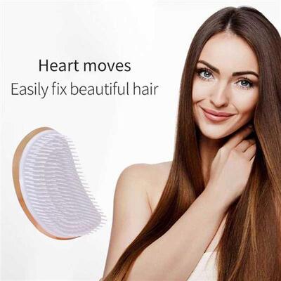 Golden Hair Brush Women Comb Detangling Massage Anti-static