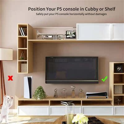 2pcs Game Host Horizontal Storage Rack Desktop Cooling Mount
