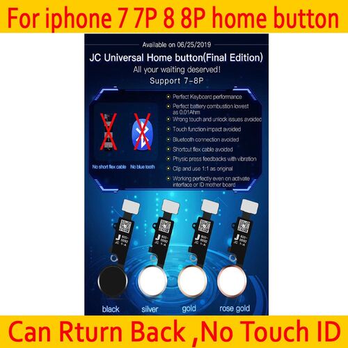 New JC  YF Universal home button For iphone 7/7 plus/8/8 plu