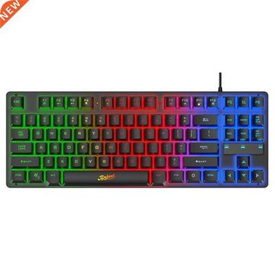 Gaming Keyboard Computer Keyboard Gamer Ergonomic 87keys Rai