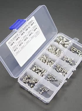 200pcs Hex Grub Screws Kit Set Screws 304 Stainless Steel M3
