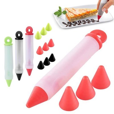 kitchen Silicone Food Writing Pen Removable Chocolate Cake M