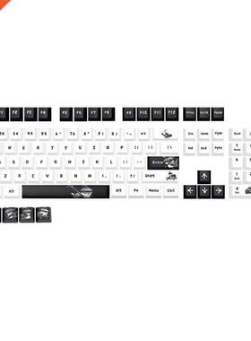 109Keys Full Set Customized PBT Dye Subbed Keycap Kungfu Pan