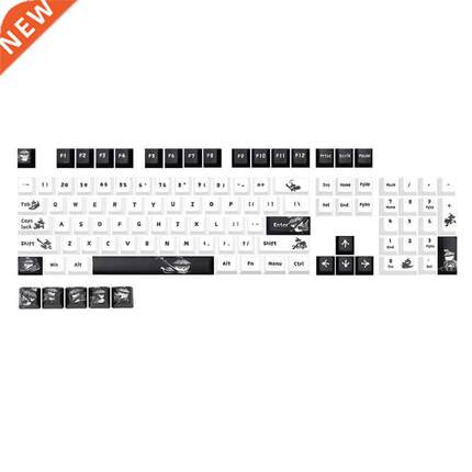 109Keys Full Set Customized PBT Dye Subbed Keycap Kungfu Pan