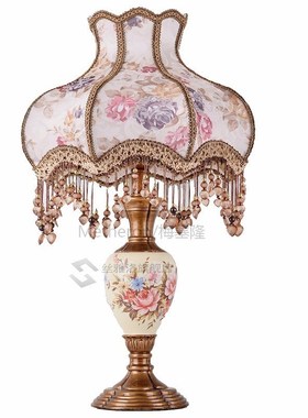 European Classic Bedroom Bedside Lamp Creative Tunable Light