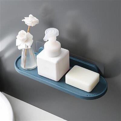 Bathroom Floating Shelf Wall Mounted Bracket Punch-Free