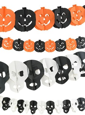 DIY Hanging Spider Pumpkin Scary Witch Garland Halloween