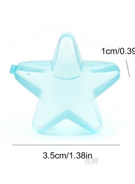 20Pcs Star Shaped Reusable Ice Cubes Plastic Multicolour Ice