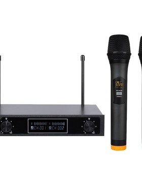 Wireless Microphone System MU-888 Professional 50 meters Two