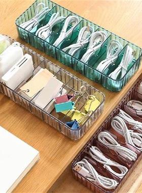 Cable Storage Box Transparent Plastic Data Line Storage