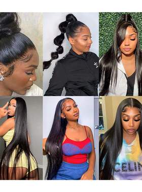 360 Full Lace Frontal Wig Human Hair Pre Plucked Brazilian S