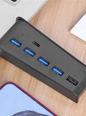 For Ps5 Usb Hub 6 In 1 Usb Splitter Expander Hub Adapter Wit