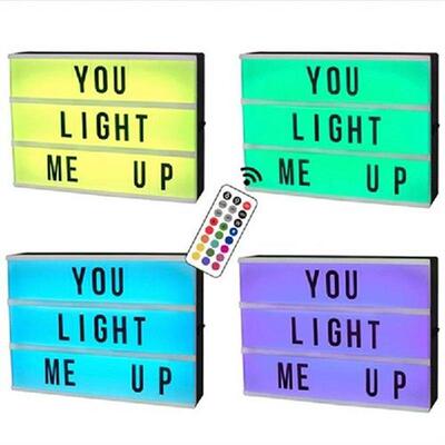 A5 Size Mini Magnetic 7 Colors Changing Cinematic Night Ligh