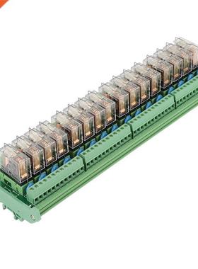 Relay Module, 12V 16 Channels Relay Module for PLC Amplifier