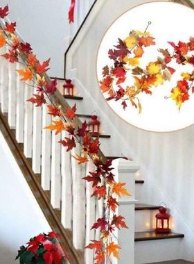 Fall Garland Lights String Orange Thanksgiving String