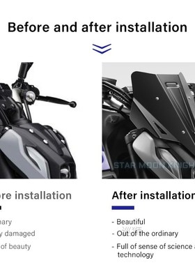 Motorcycle Accessories Aluminum Windscreen Windshield Wind S