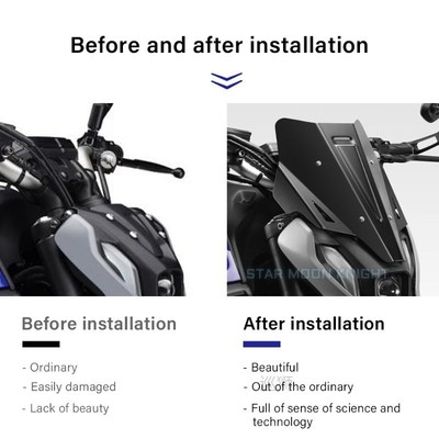 Motorcycle Accessories Aluminum Windscreen Windshield Wind S