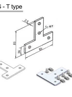4 10 12 Pieces 20S 30S L T Type Joint Board Connecting Plate