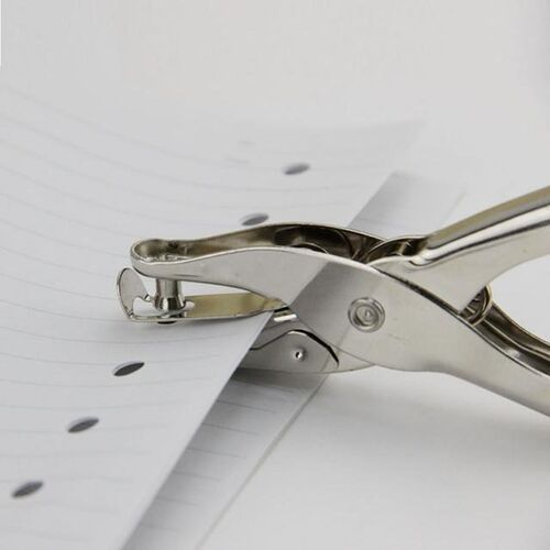 School Office Metal Single Hole Puncher Hand Paper Punch Sin