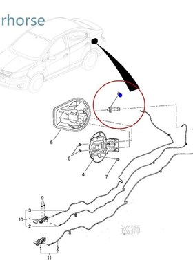 Gas Fuel Tank Filler Door Latch For Chevrolet Aveo Pontiac W