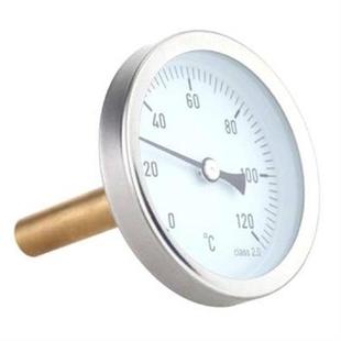 Water-proof 0-120degree Aluminum Hot Water Pipe Thermometer