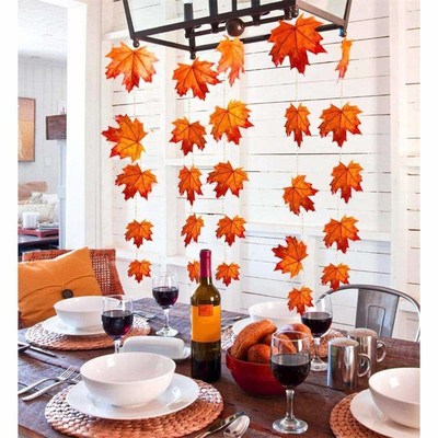 Led-String-Lights Thanksgiving-Decorations Leaf Christmas Ha
