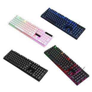 PC Gamer 104 Key Tea Green Black Red Switch Ergonomic Linear